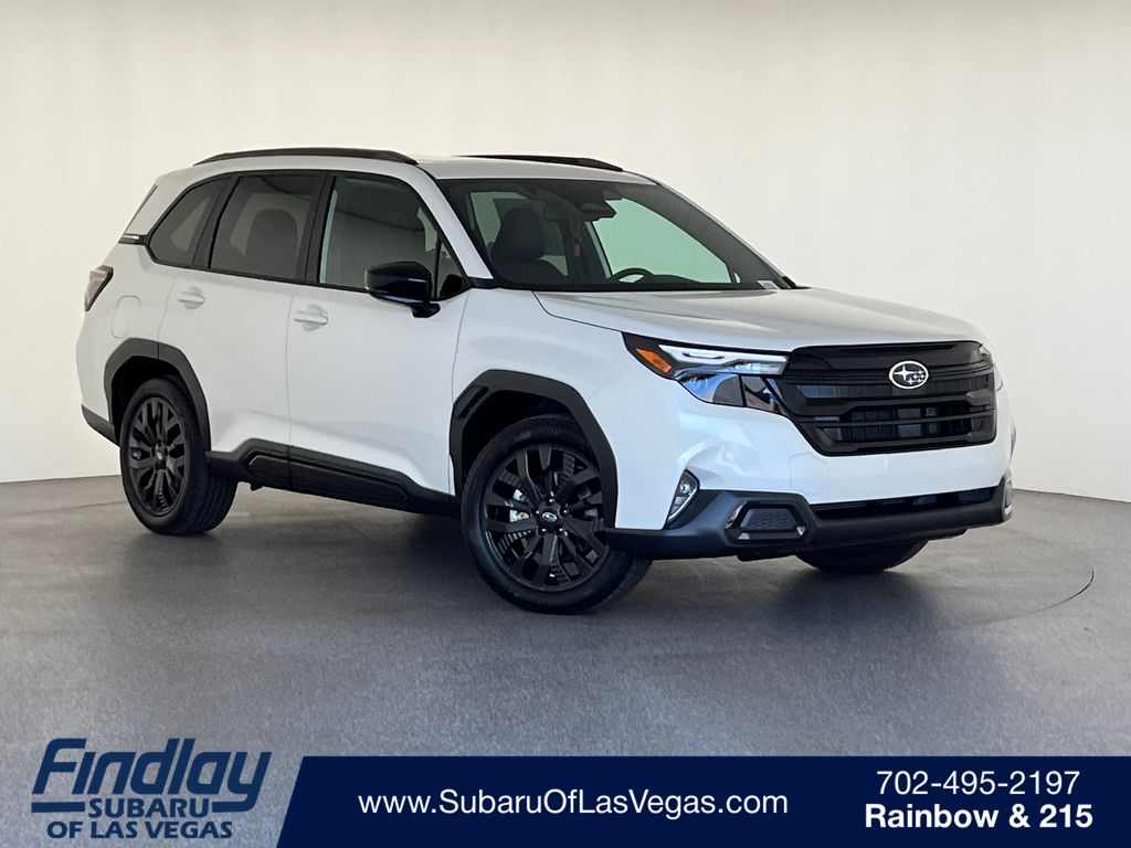 Crystal White 2026 Subaru Forester Sport Crossover AWD SUV / Crossover All-Wheel Drive Continuously Variable Transmission