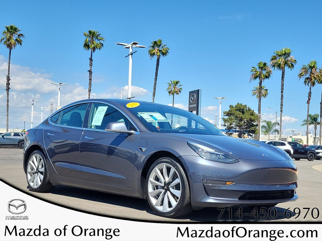 Midnight Silver Metallic 2019 Tesla Model 3 Performance AWD Sedan All-Wheel Drive 1-Speed Automatic