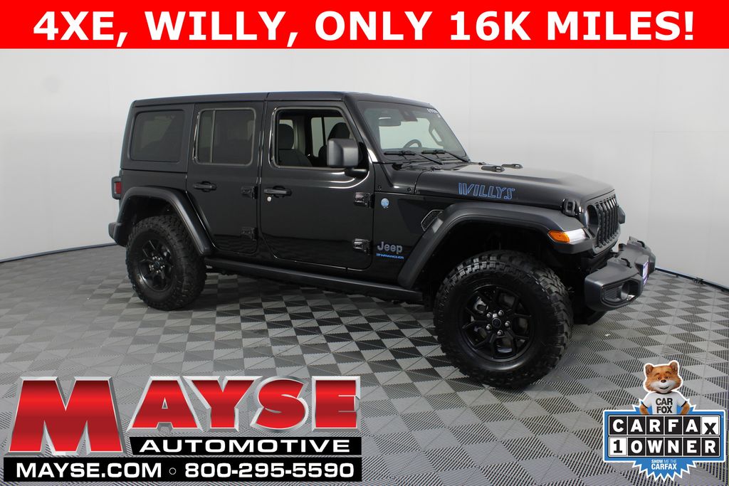 Black Clearcoat 2025 Jeep Wrangler 4xe SUV / Crossover Four-Wheel Drive 8-Speed Automatic