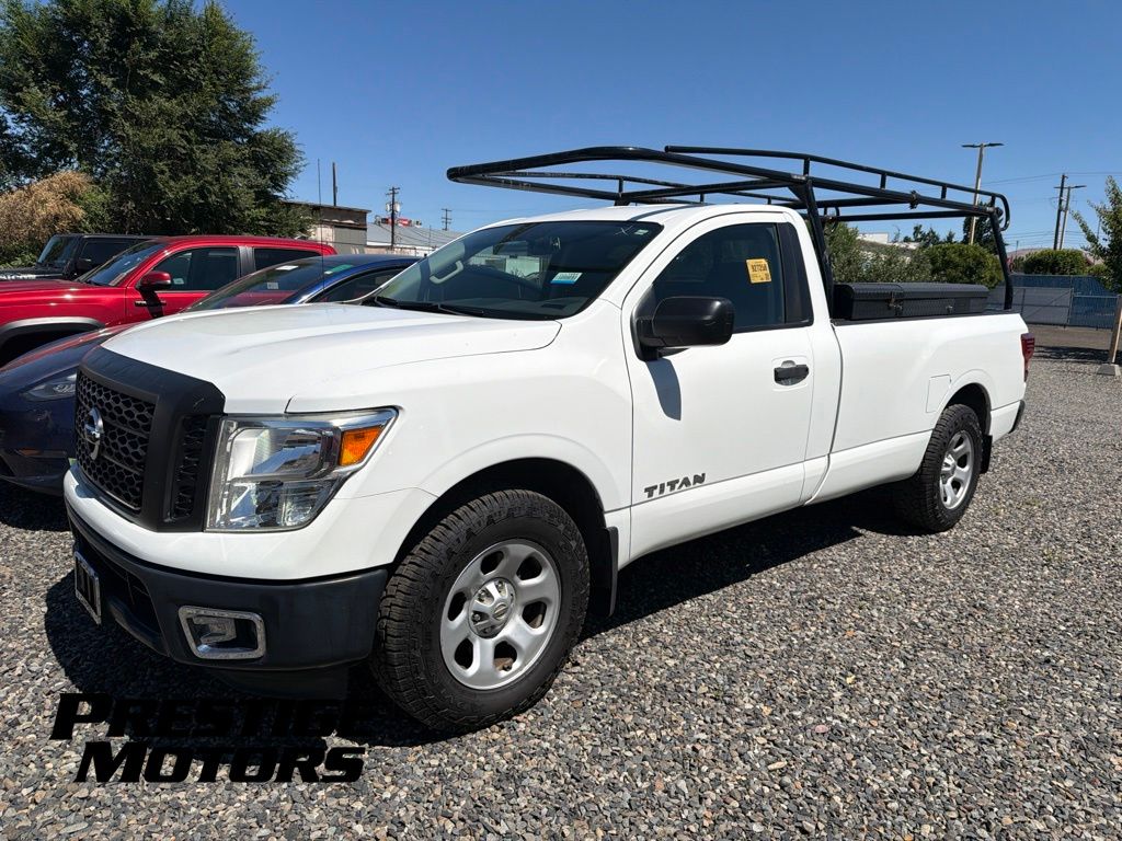 Glacier White 2017 Nissan Titan Pickup Truck 4X2 7-Speed Automatic