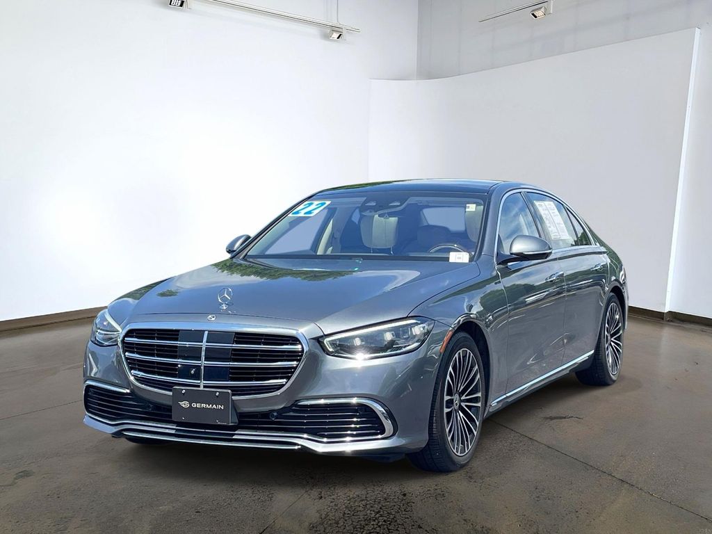 Selenite Gray Metallic 2022 Mercedes-Benz S-Class S 580 4MATIC AWD Sedan All-Wheel Drive 9-Speed Automatic