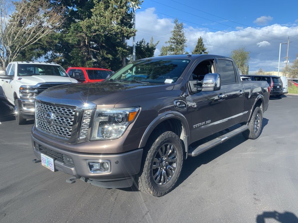Java Metallic 2016 Nissan Titan XD Platinum Reserve Crew Cab Pickup Truck 4X2 6-Speed Automatic