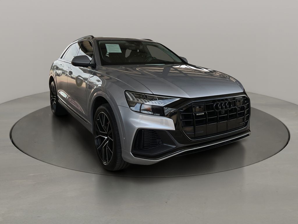 Silver Metallic 2019 Audi Q8 SUV / Crossover All-Wheel Drive 8-Speed Automatic