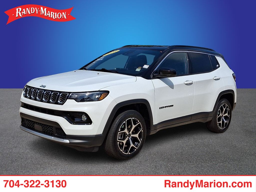Bright White Clearcoat 2025 Jeep Compass SUV / Crossover Four-Wheel Drive 8-Speed Automatic