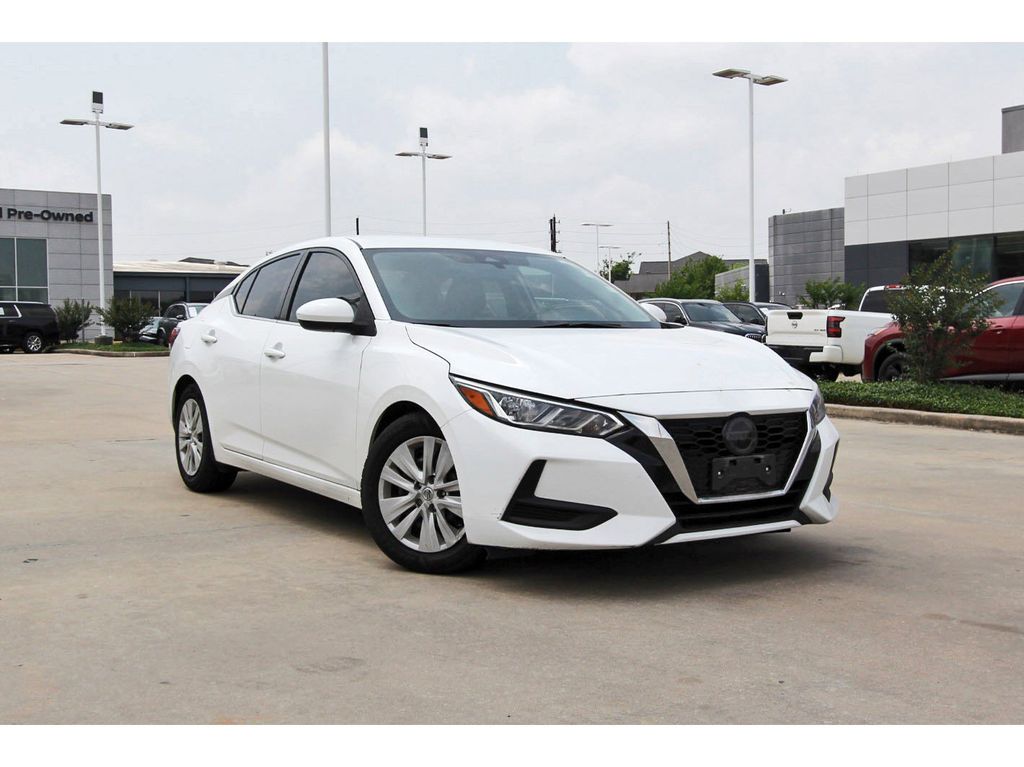 2022 Nissan Sentra S White at Central Houston Nissan