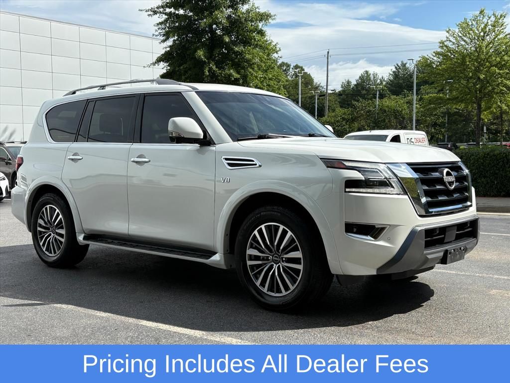Aspen White Tricoat 2022 Nissan Armada SUV / Crossover Four-Wheel Drive 7-Speed Automatic