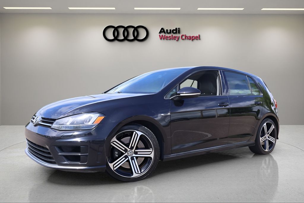 Deep Black Pearl 2016 Volkswagen Golf R 4-Door AWD Hatchback All-Wheel Drive 6-Speed Dual Clutch