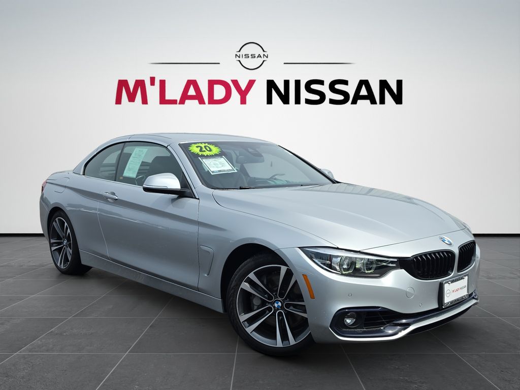 Glacier Silver Metallic 2020 BMW 4 Series Convertible Rear-Wheel Drive 8-Speed Automatic