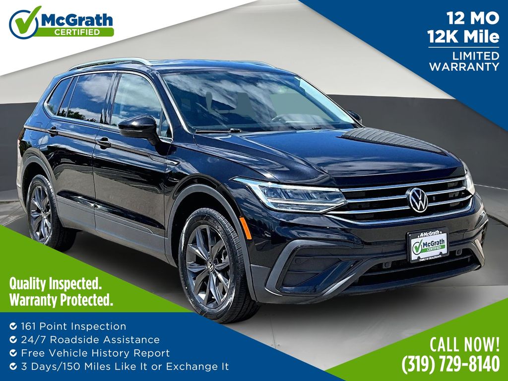 Deep Black 2023 Volkswagen Tiguan SUV / Crossover All-Wheel Drive 8-Speed Automatic