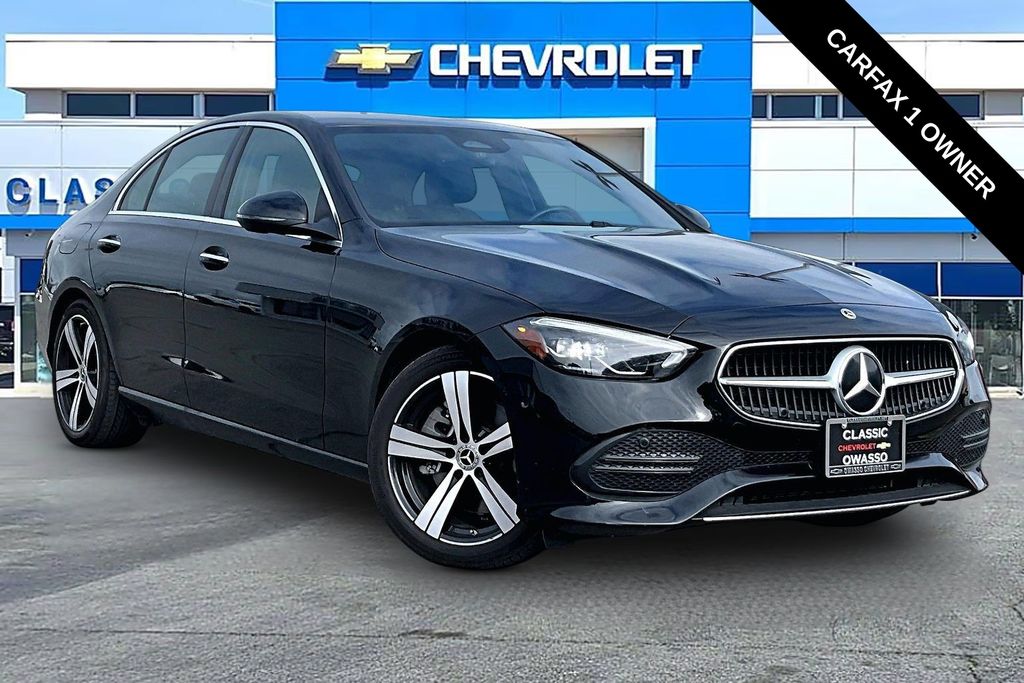 Black 2025 Mercedes-Benz C-Class Sedan All-Wheel Drive 9-Speed Automatic