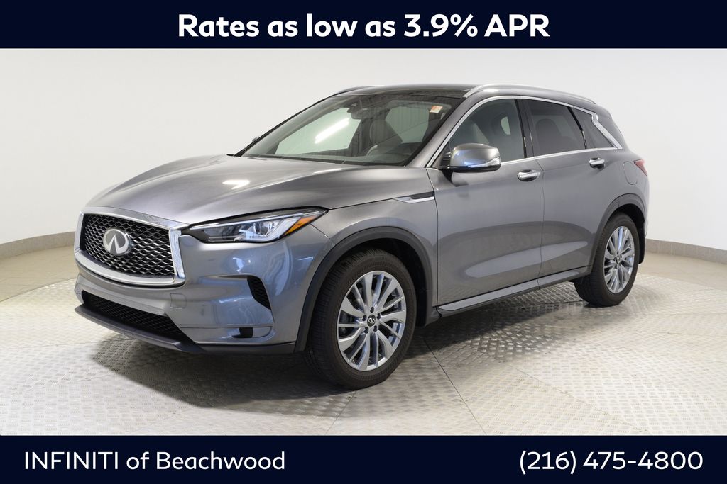 Gray (Graphite Shadow) 2025 INFINITI QX50 Luxe AWD SUV / Crossover All-Wheel Drive Continuously Variable Transmission