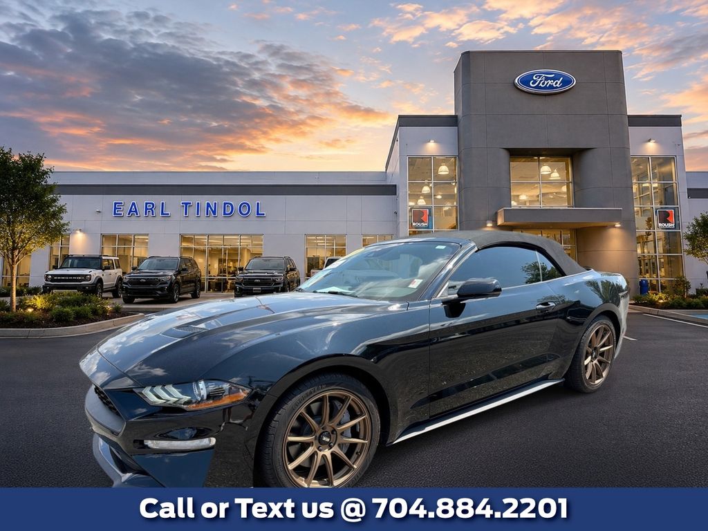 Shadow Black 2019 Ford Mustang Convertible Rear-Wheel Drive Automatic