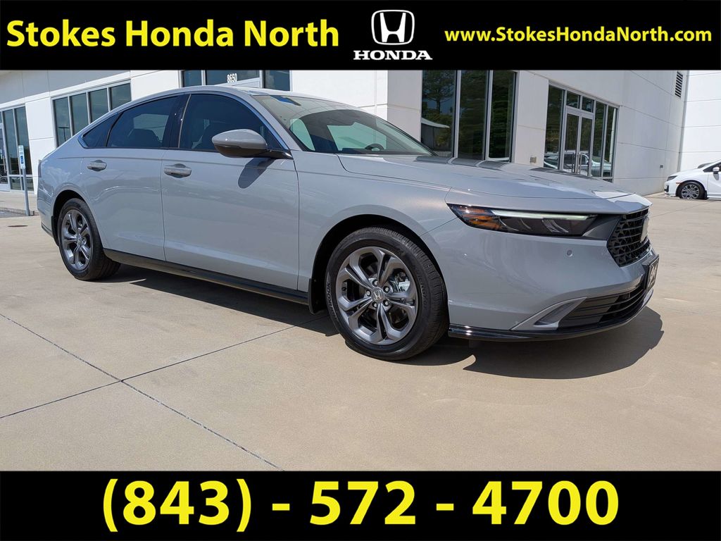 2025 Honda Accord Hybrid EX-L Gray at Stokes Honda North
