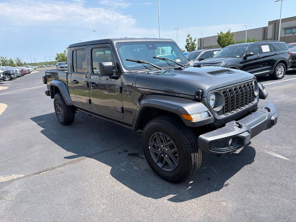 Gray (Granite Crystal Metallic Clearcoat) 2025 Jeep Gladiator Pickup Truck Four-Wheel Drive 8-Speed Automatic