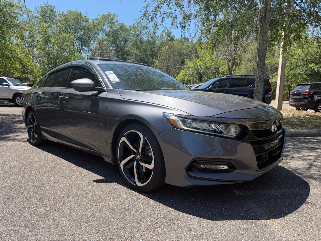 Gray 2020 Honda Accord 2.0T Sport FWD Sedan Front-Wheel Drive Automatic