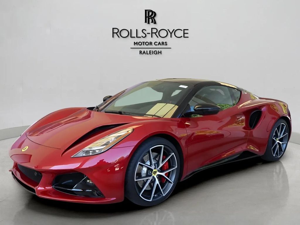 Magma Red 2025 Lotus Emira Coupe Rear-Wheel Drive 6-Speed Automatic