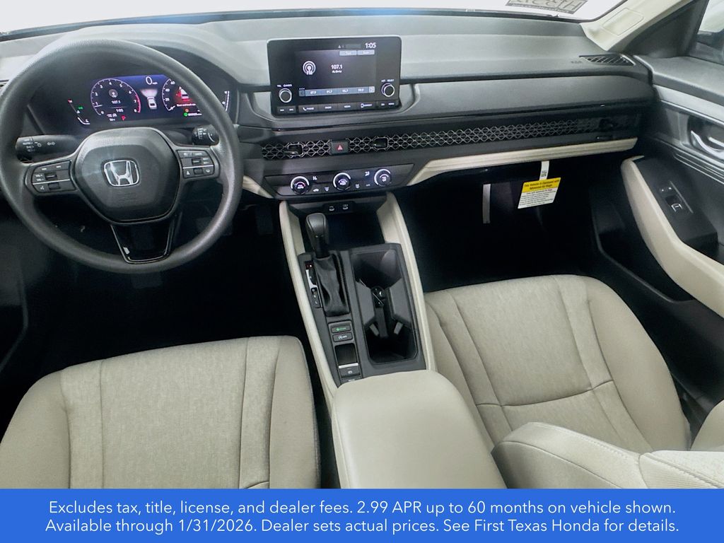 New Car 2025 Honda Accord  Lx For Sale Under $30,000 In Austin, Texas