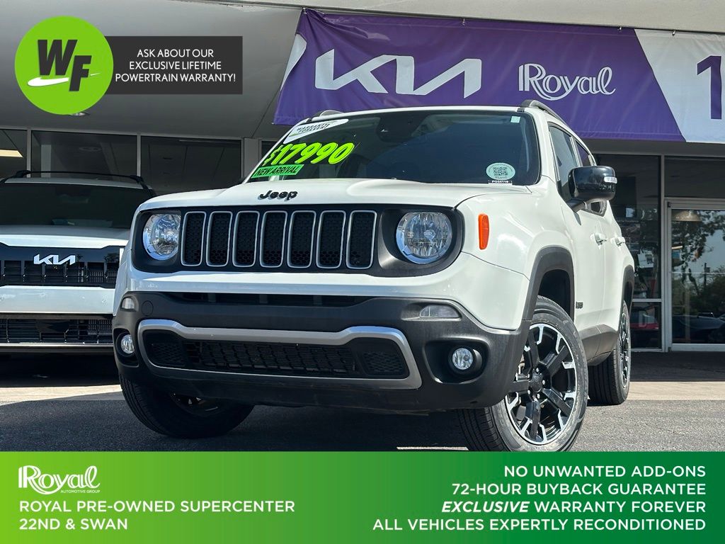 Alpine White 2023 Jeep Renegade SUV / Crossover Four-Wheel Drive 9-Speed Automatic