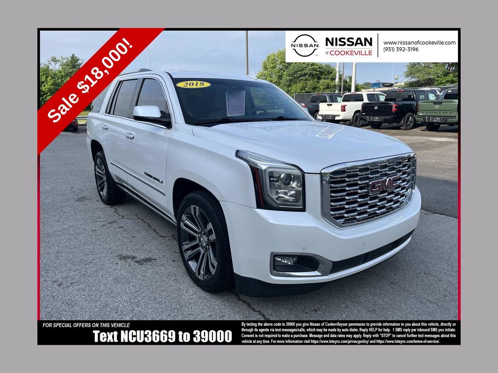White Frost 2018 GMC Yukon SUV / Crossover Four-Wheel Drive
