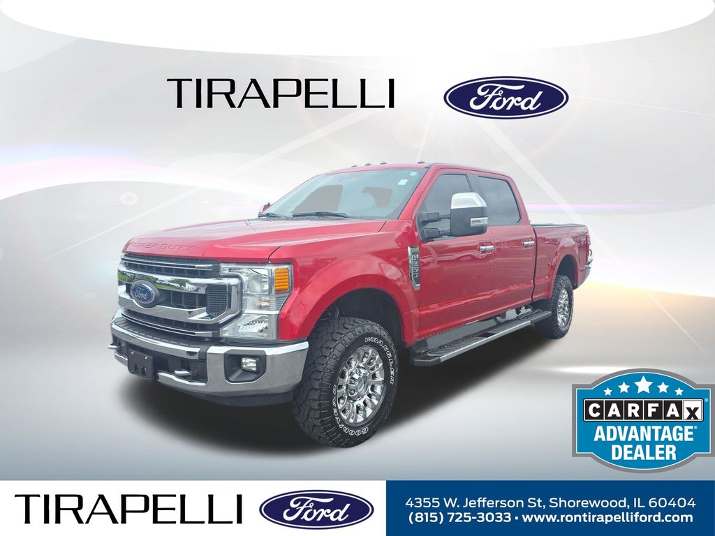 Rapid Red Metallic Tinted Clearcoat 2020 Ford F-250 Super Duty XLT Crew Cab 4WD Pickup Truck Four-Wheel Drive Automatic
