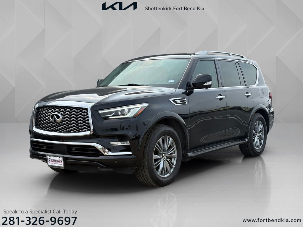 2022 INFINITI QX80 LUXE Black at Bayway Chrysler Dodge Jeep Ram