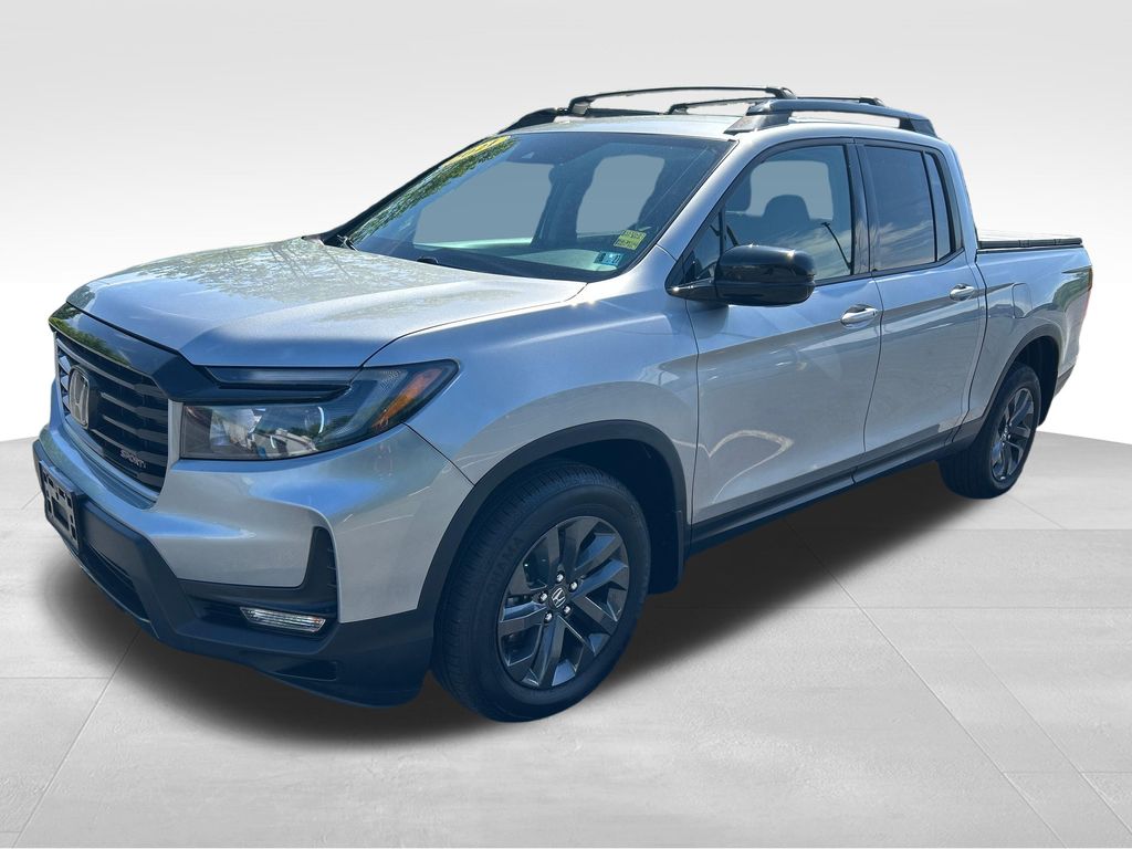 Silver 2021 Honda Ridgeline Sport AWD Pickup Truck All-Wheel Drive 9-Speed Automatic