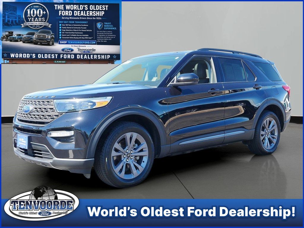 Black Metallic 2023 Ford Explorer SUV / Crossover All-Wheel Drive Automatic