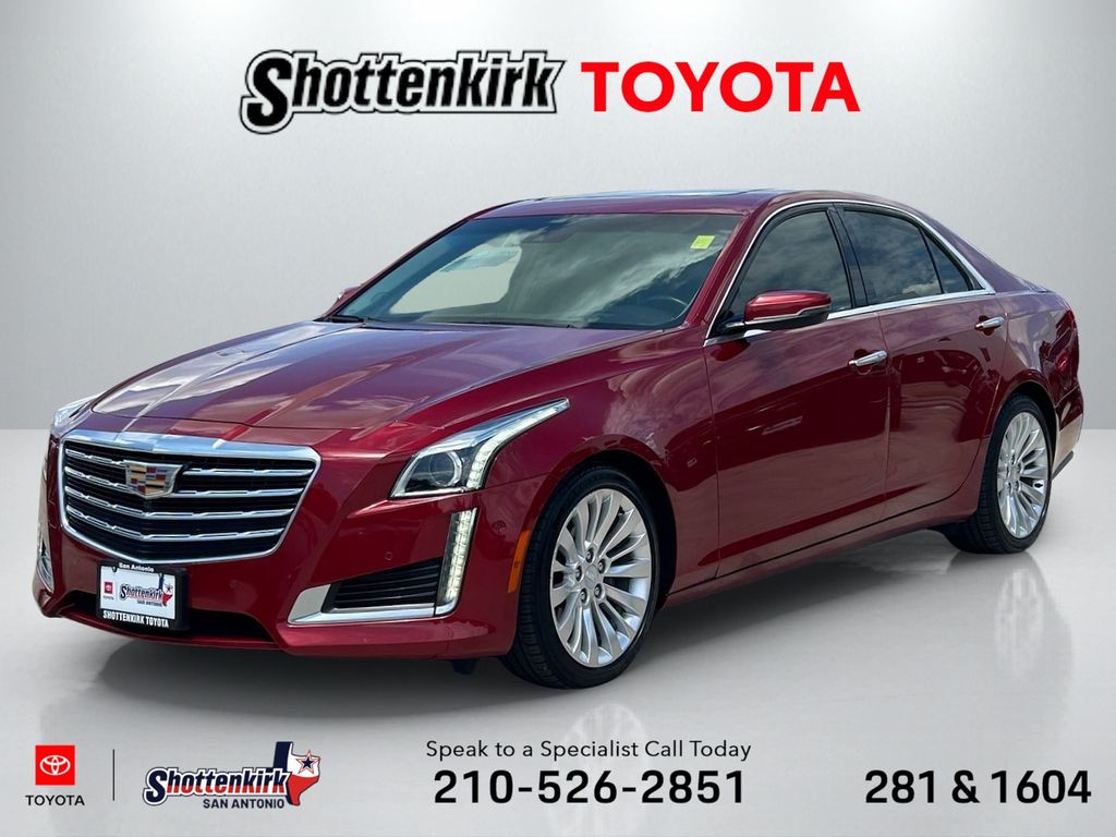 Red 2017 Cadillac CTS Sedan All-Wheel Drive 8-Speed Automatic