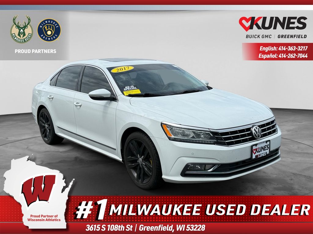 Black 2017 Volkswagen Passat Sedan Front-Wheel Drive 6-Speed Automatic