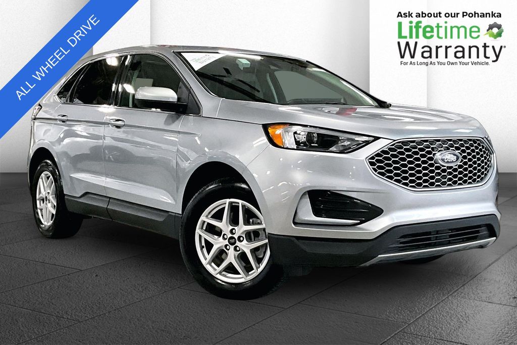 Silver Metallic 2024 Ford Edge SUV / Crossover All-Wheel Drive 8-Speed Automatic