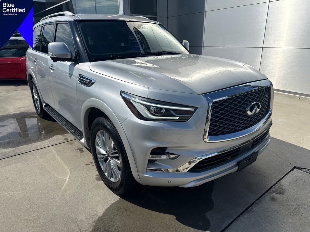 Gray (Liquid Platinum) 2018 INFINITI QX80 SUV / Crossover All-Wheel Drive 7-Speed Automatic