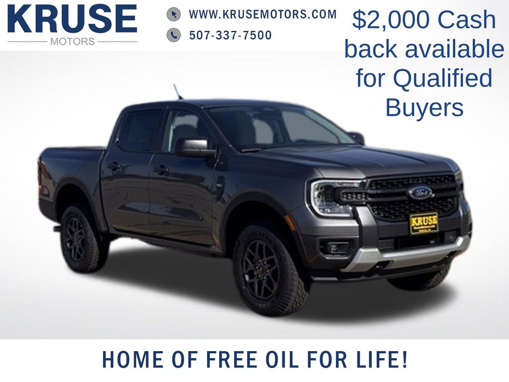 Gray Metallic 2026 Ford Ranger Pickup Truck Four-Wheel Drive Automatic