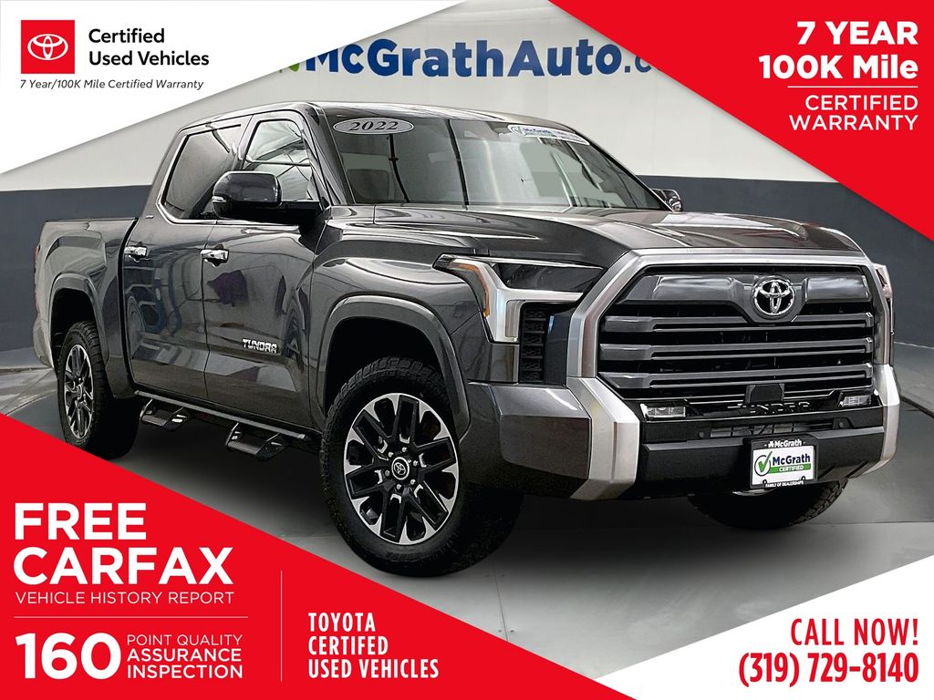 Magnetic Gray Metallic 2022 Toyota Tundra Pickup Truck Four-Wheel Drive Automatic