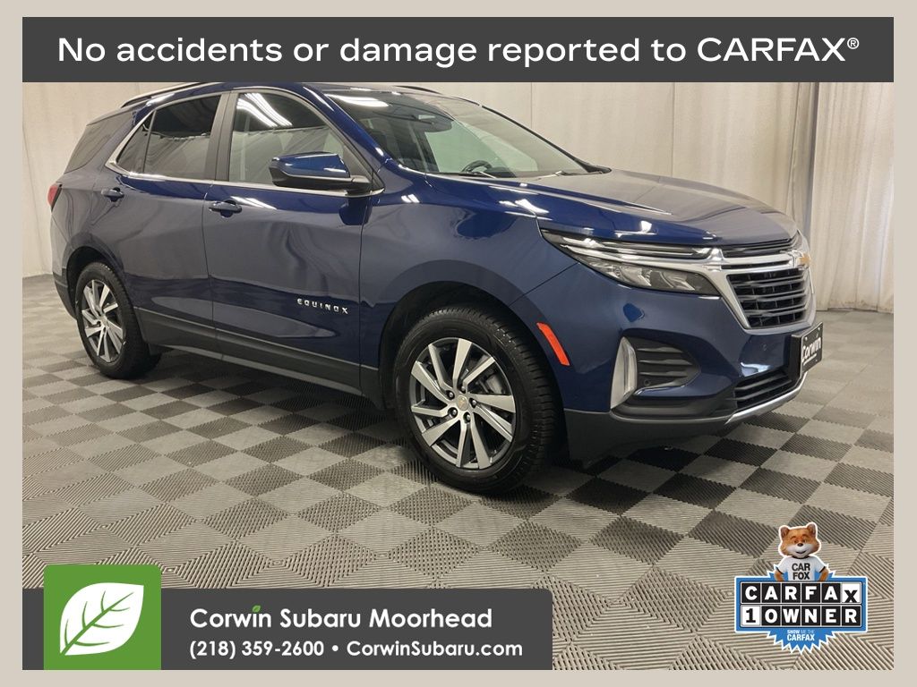 Blue Glow Metallic 2022 Chevrolet Equinox SUV / Crossover Four-Wheel Drive 6-Speed Automatic Overdrive