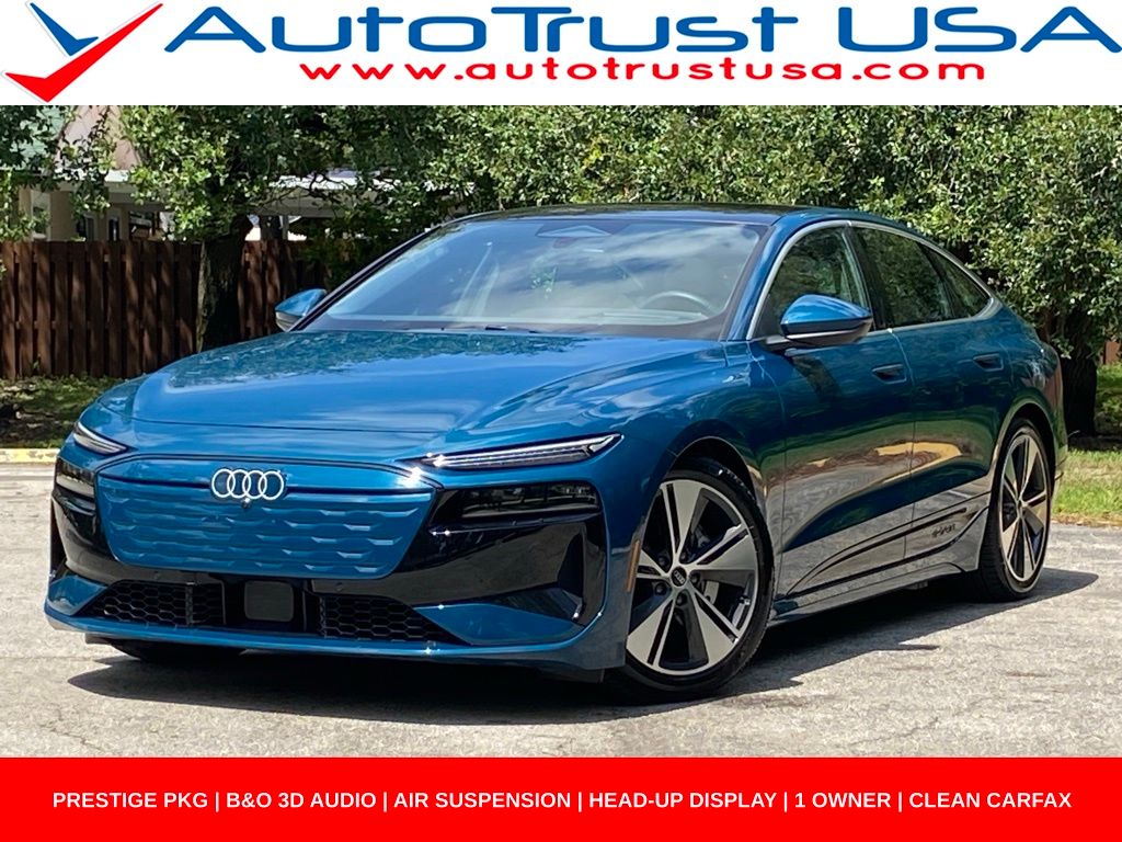 Blue Metallic 2025 Audi A6 e-tron Sportback Sedan Rear-Wheel Drive Automatic