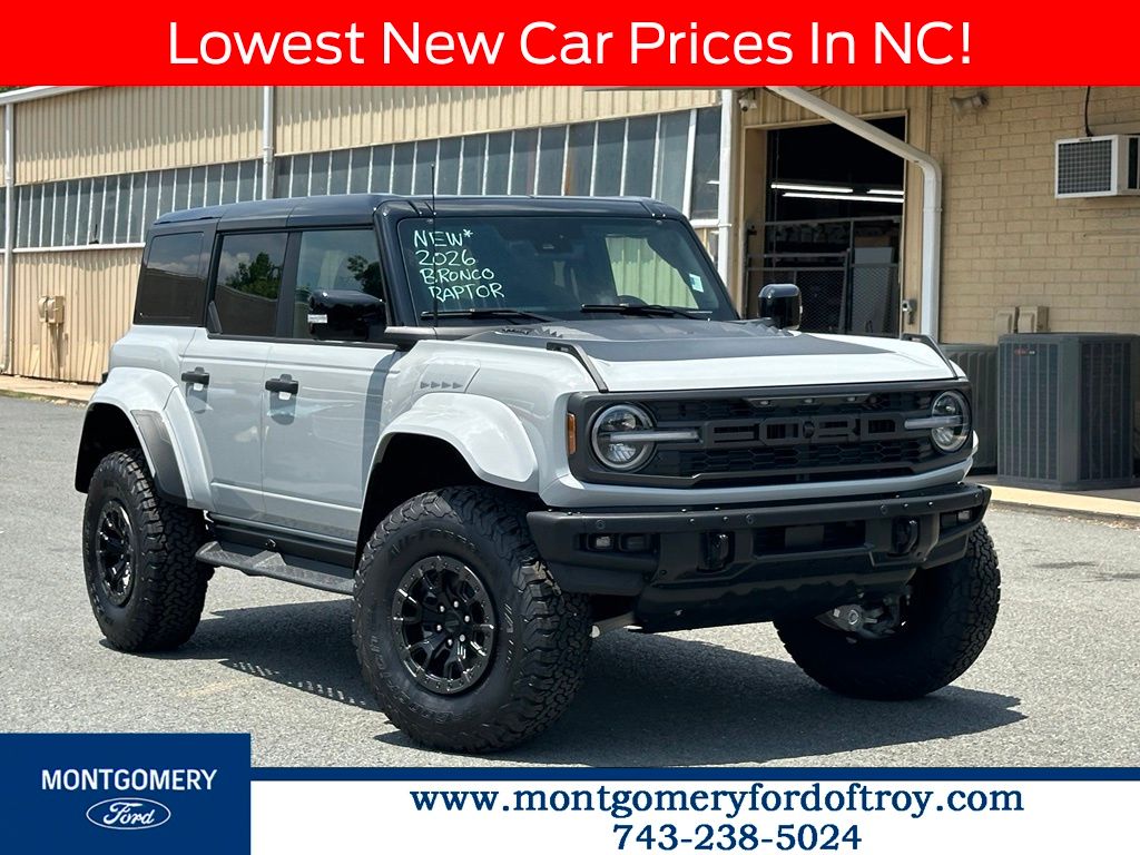 Avalanche Gray 2026 Ford Bronco Raptor SUV / Crossover Four-Wheel Drive Automatic