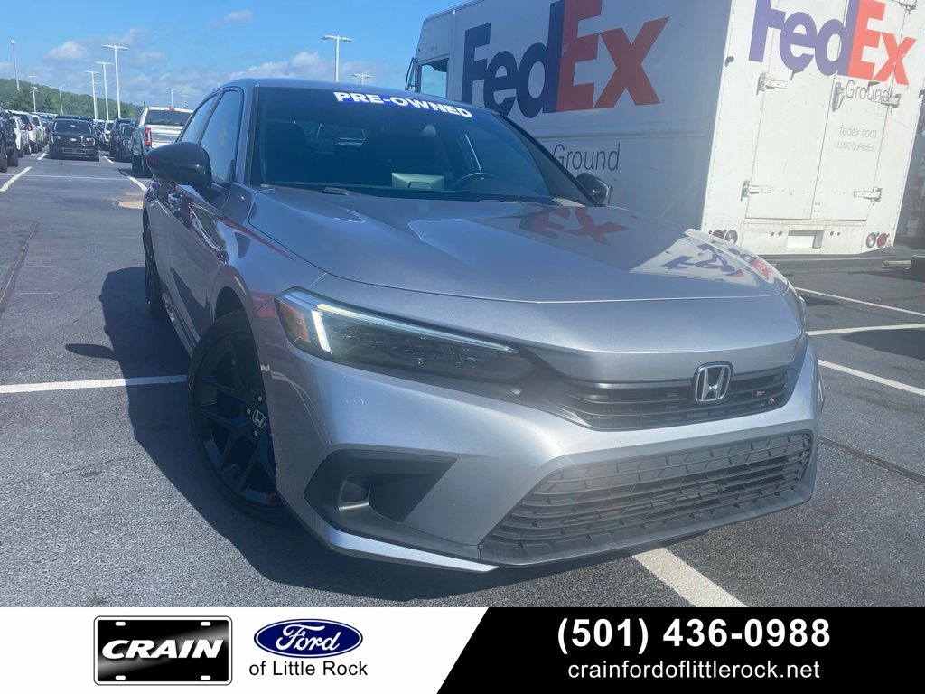 Sonic Gray Pearl 2024 Honda Civic Sedan Front-Wheel Drive Continuously Variable Transmission
