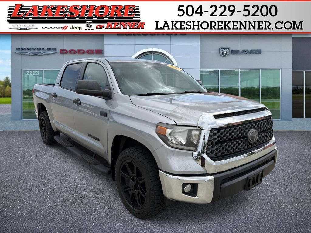 Silver Sky Metallic 2020 Toyota Tundra SR5 CrewMax RWD Pickup Truck 4X2 6-Speed Automatic Overdrive