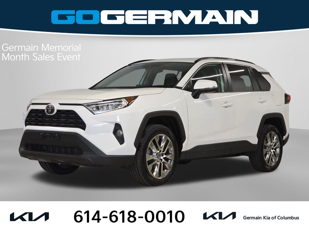 Super White 2019 Toyota RAV4 XLE Premium AWD SUV / Crossover All-Wheel Drive 8-Speed Automatic