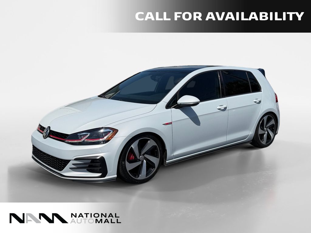 Silver 2020 Volkswagen Golf GTI Hatchback Front-Wheel Drive 7-Speed Dual Clutch