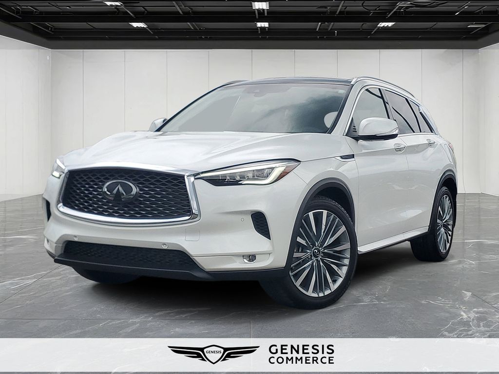 White 2024 INFINITI QX50 SUV / Crossover All-Wheel Drive Continuously Variable Transmission
