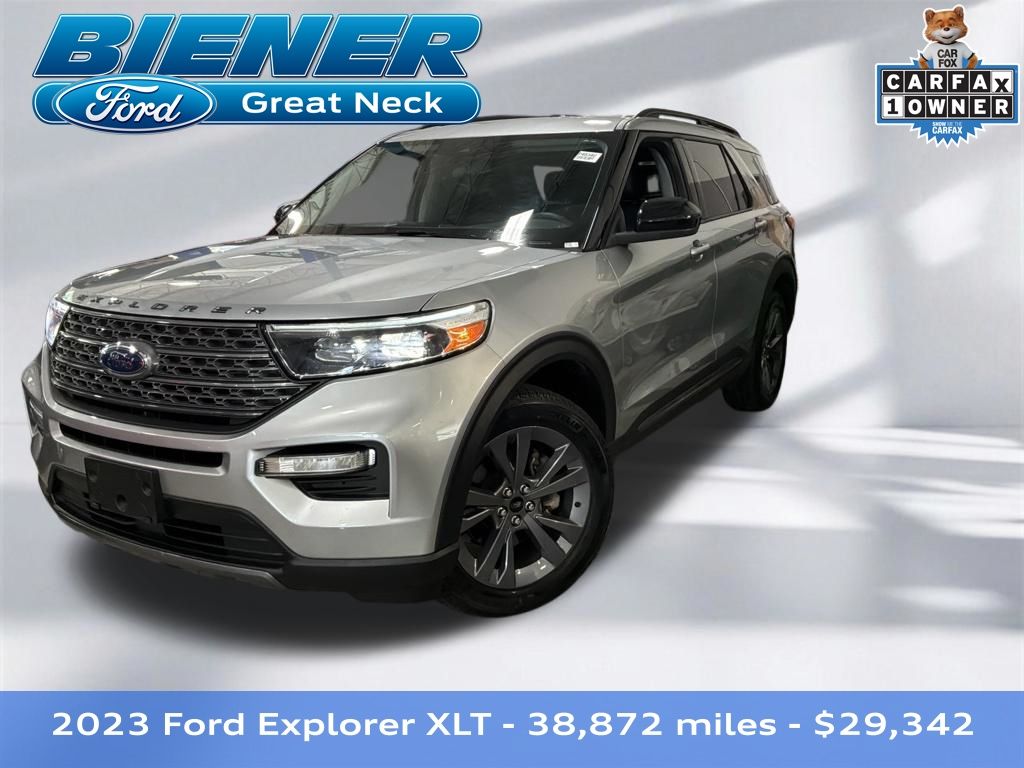 Silver Metallic 2023 Ford Explorer SUV / Crossover All-Wheel Drive Automatic