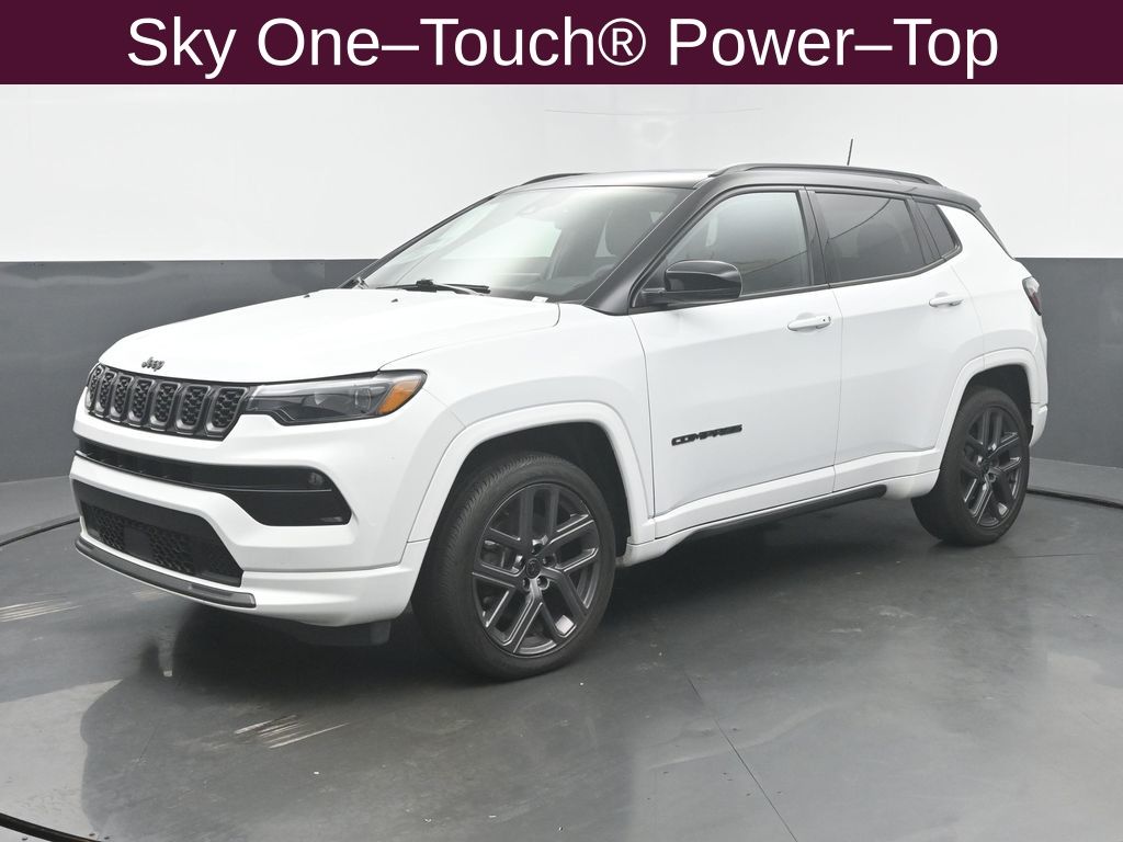 Bright White Clearcoat 2025 Jeep Compass SUV / Crossover Four-Wheel Drive 8-Speed Automatic