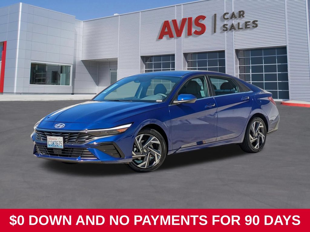 Intense Blue 2025 Hyundai Elantra Sedan Front-Wheel Drive Continuously Variable Transmission