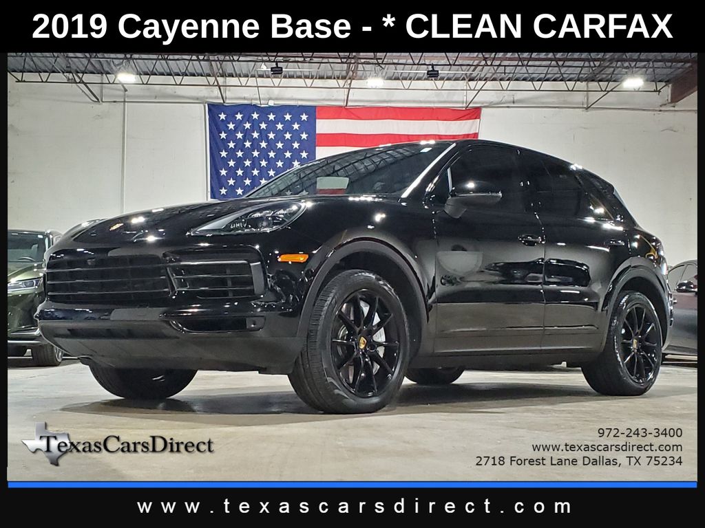 Black 2019 Porsche Cayenne SUV / Crossover All-Wheel Drive 8-Speed Automatic