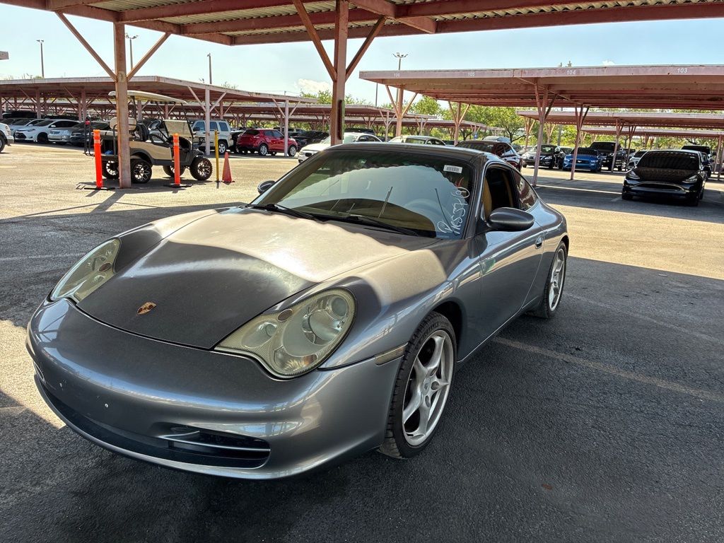 Silver 2004 Porsche 911 Carrera Coupe RWD Coupe Rear-Wheel Drive 6-Speed Manual Overdrive