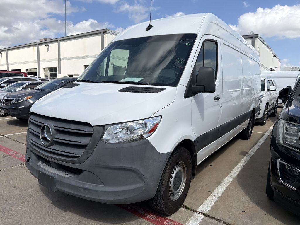 White 2021 Mercedes-Benz Sprinter 2500 170 High Roof Crew Van RWD Van 4X2 9-Speed Automatic