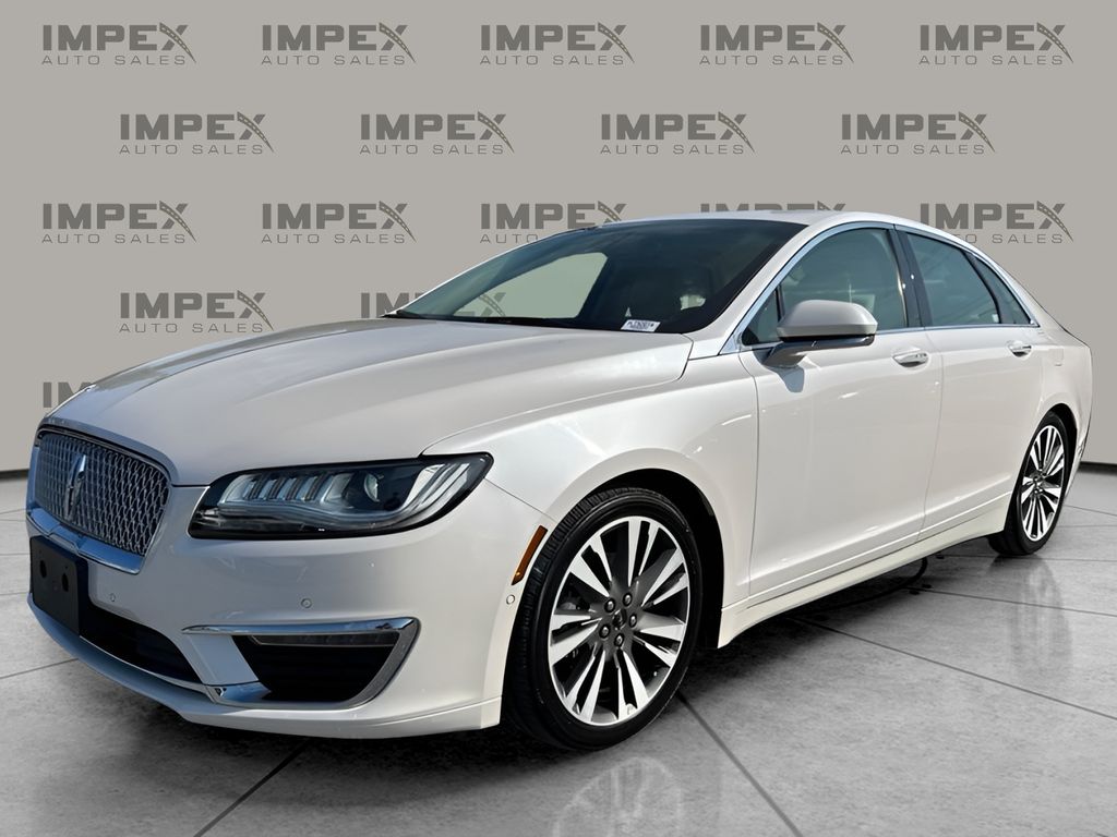 White Platinum Clearcoat Metallic 2019 Lincoln MKZ Sedan All-Wheel Drive 6-Speed Automatic