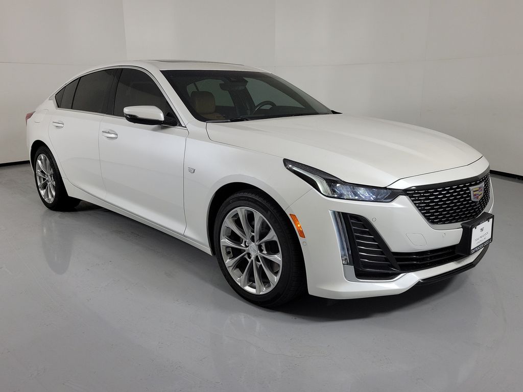 Crystal White Tricoat 2024 Cadillac CT5 Sedan Rear-Wheel Drive Automatic