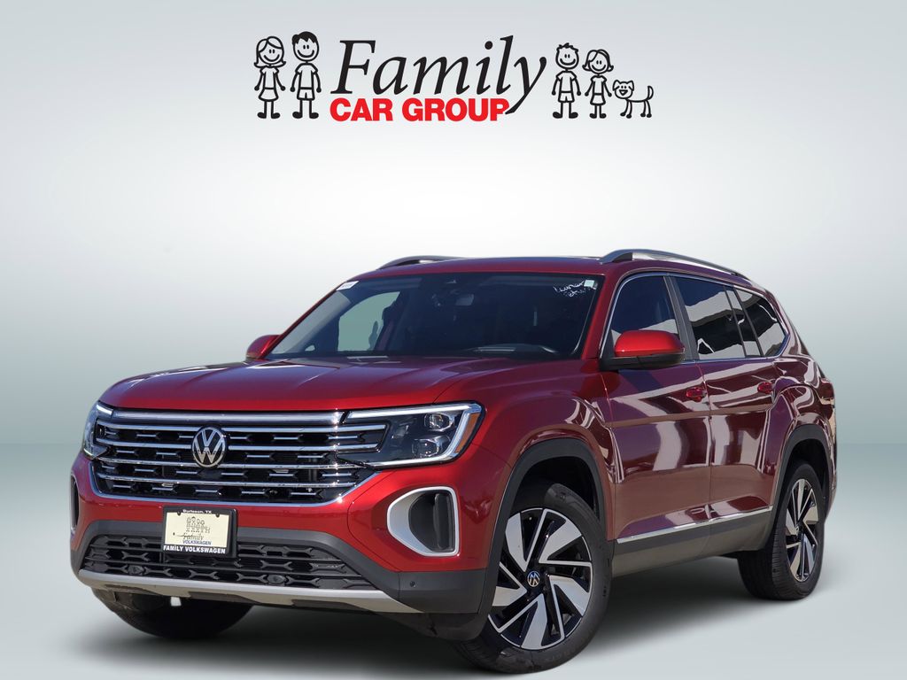 Aurora Red Metallic 2025 Volkswagen Atlas SEL 4Motion SUV / Crossover All-Wheel Drive 8-Speed Automatic